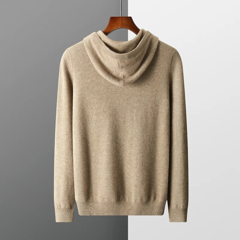 Men's Classic Fit Hoodie | Casual Wear with Ribbed Cuffs