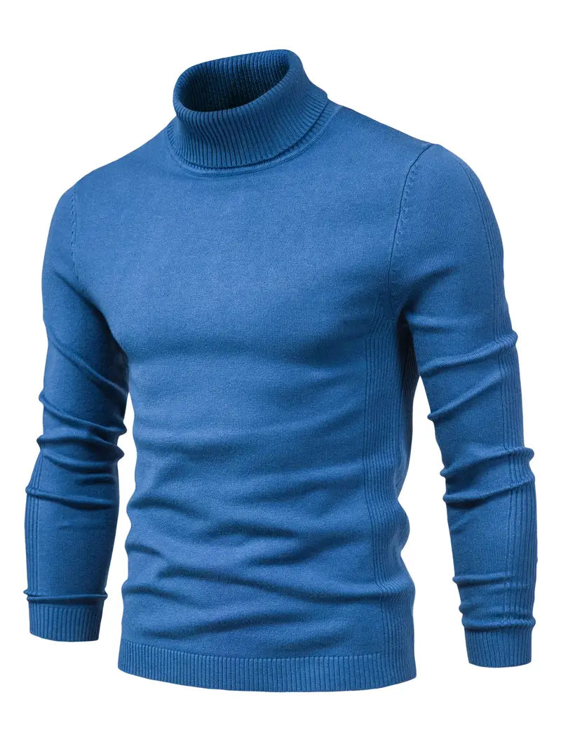 Men's Fitted Turtleneck | Smart Casual Long Sleeve Top