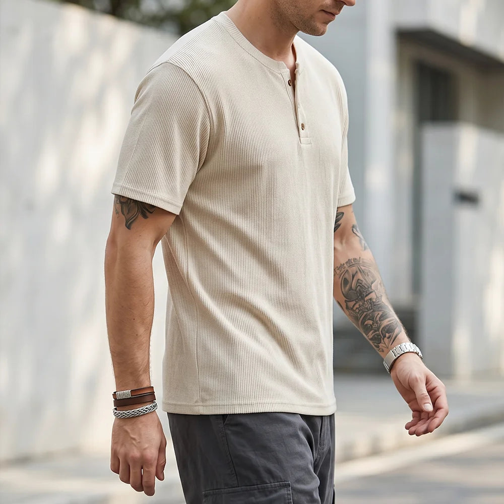 Heritage | Men's Ultra-Soft Cotton Henley Top