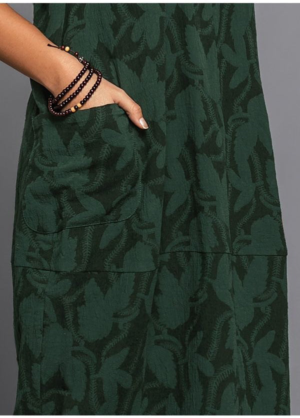 Women's Long Sleeve Midi Dress with Convenient Pockets