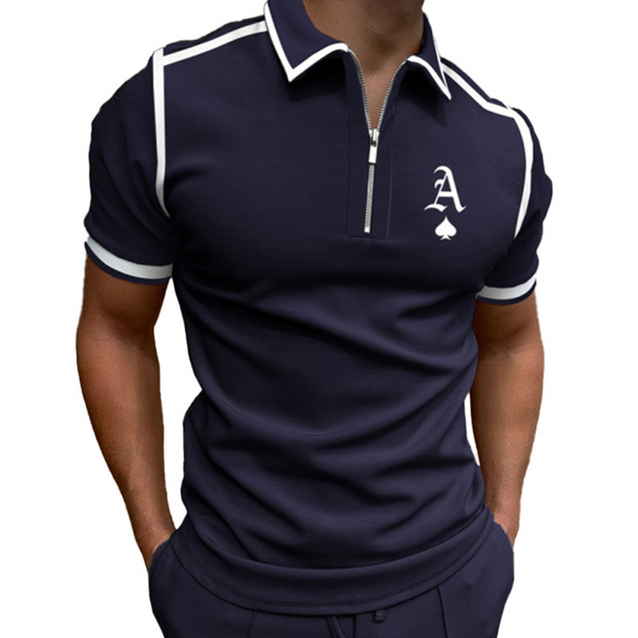 Milo | Men's Elegant Polo Shirt with Zip Collar