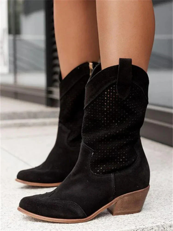 Women’s Modern Zipper Cowgirl Boots