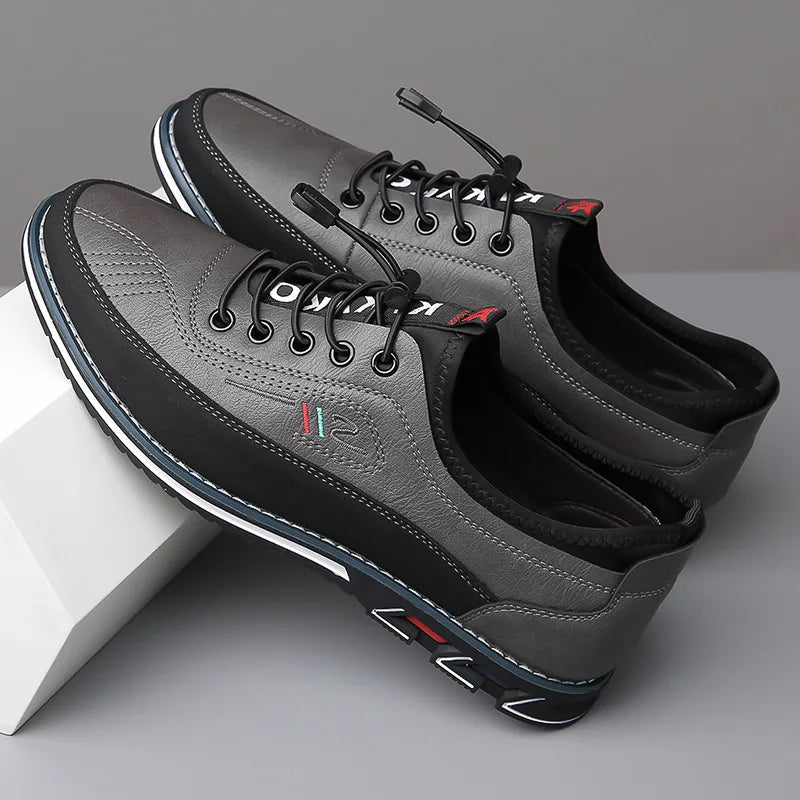 Ryan | Men's Slip-On Sneakers with Tassel and Laces | Round Toe Design