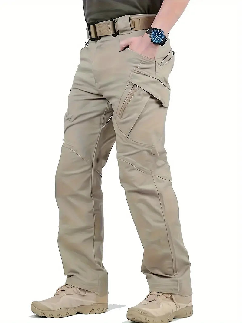 Men's Multi-Pocket Work Trousers for Outdoor Activities
