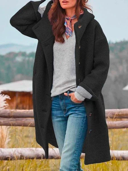Flauschige Fleecejacke für Damen - Langarm und weich, ideal für den Winter