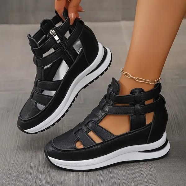 Light Wedge Sandals | Women's Comfortable Side Zipper Footwear