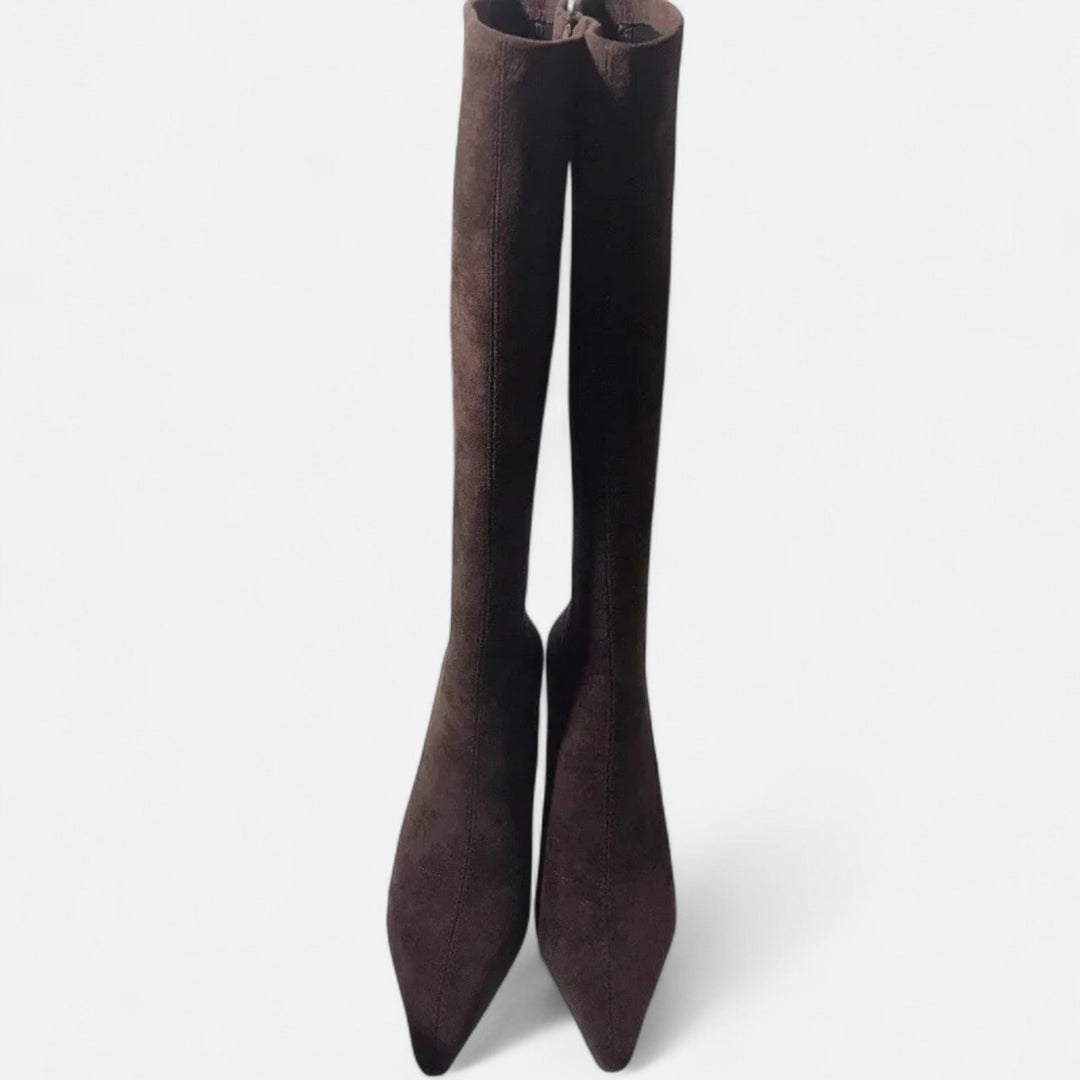 Women’s Slim-Fit Over-the-Knee Heeled Boots
