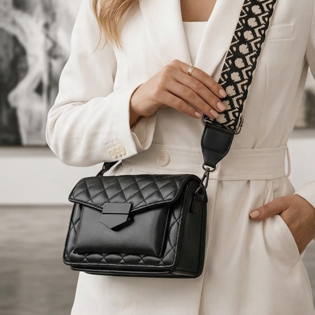 Kathryn | Women's Vegan Leather Quilted Crossbody Bag