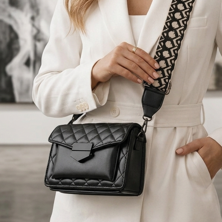 Kathryn | Women's Vegan Leather Quilted Crossbody Bag