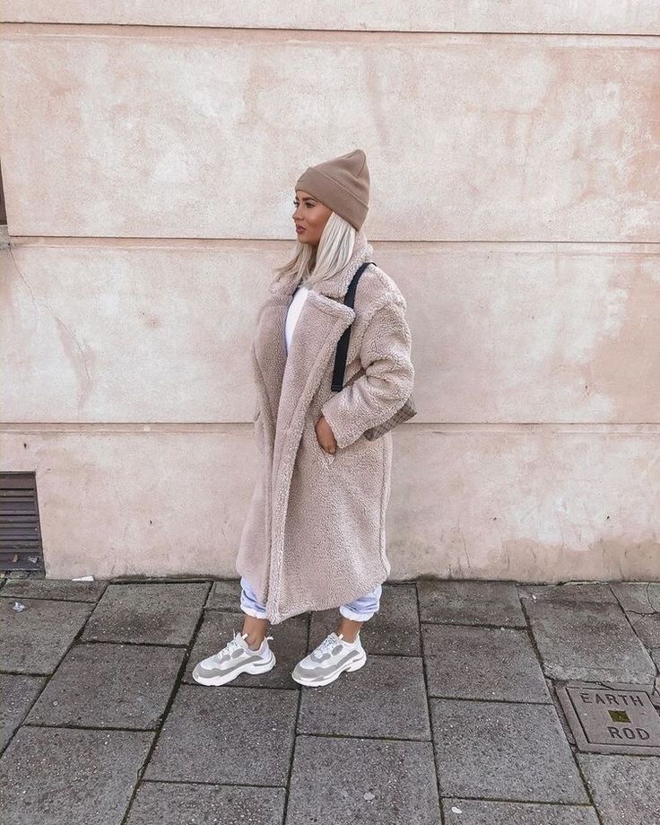Women's Long Teddy Coat