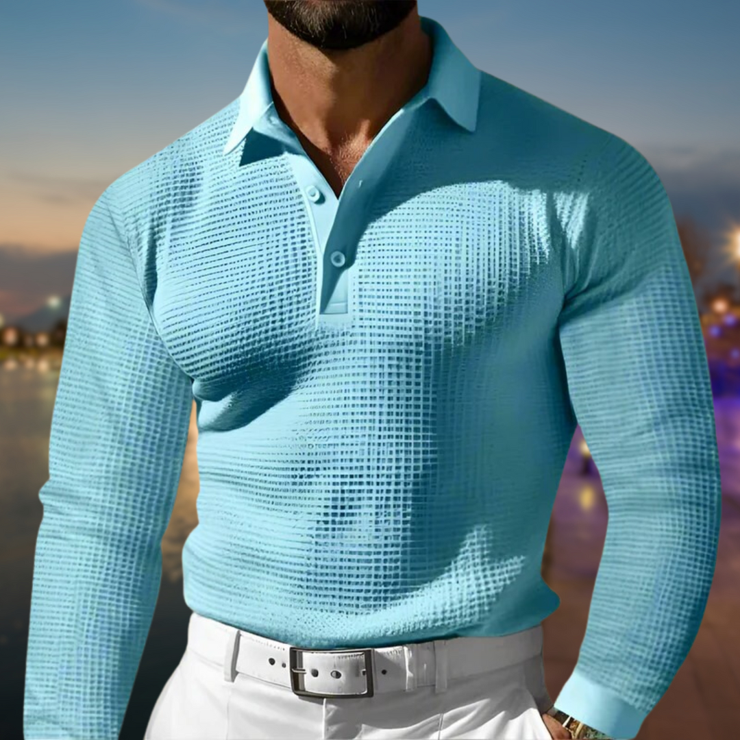 Men's Classic Casual Polo Sweater