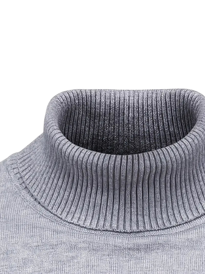 Men's Fitted Turtleneck | Smart Casual Long Sleeve Top