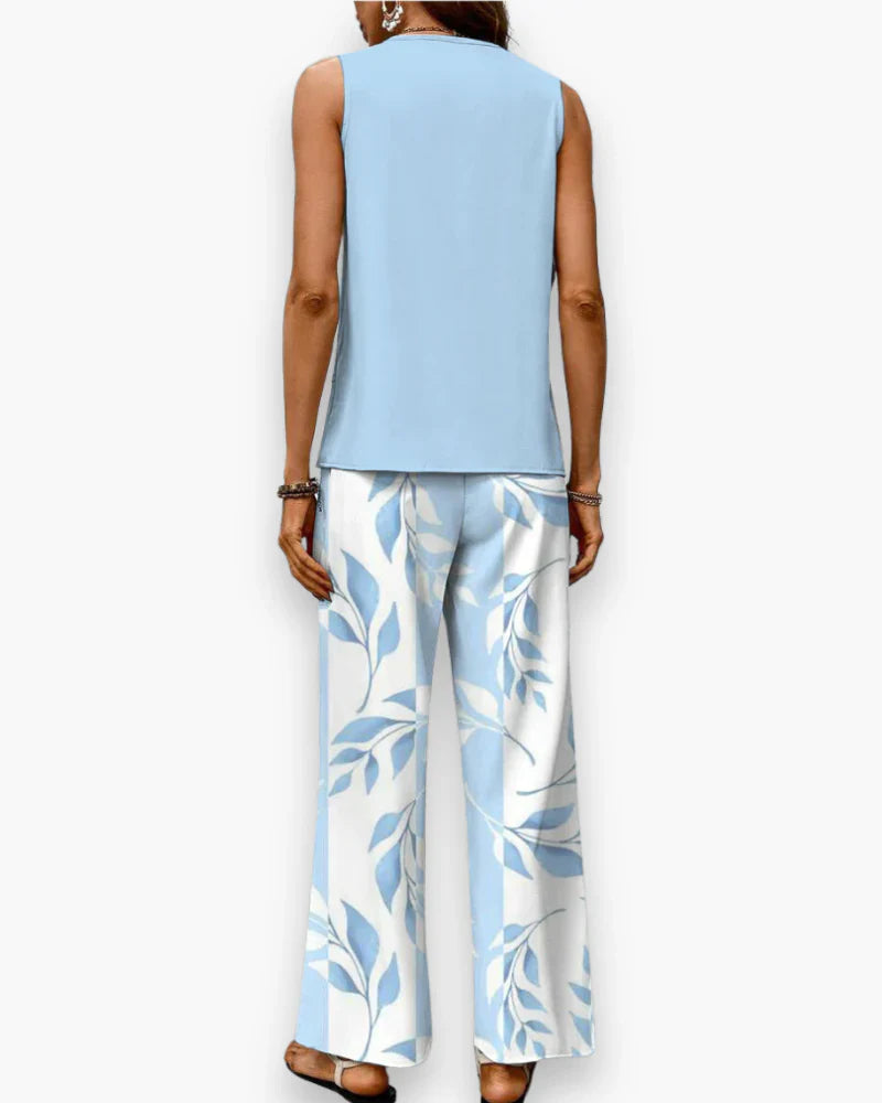 Women's Elegant Fluid Two-Piece Outfit Set