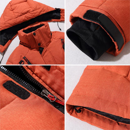 Chaqueta de invierno cortavientos, térmica y aislante para hombre, para los días fríos