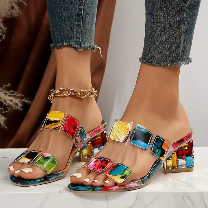 Chiara | Women's Colorful Double Strap Sandals