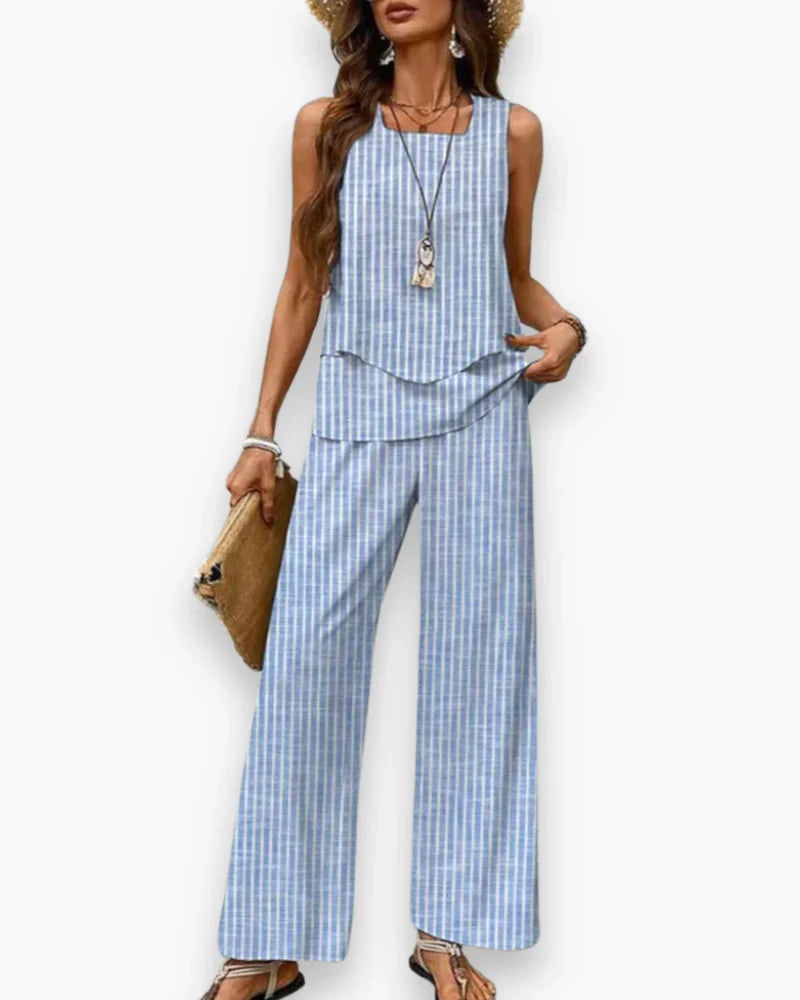 Women's Elegant Fluid Two-Piece Outfit Set