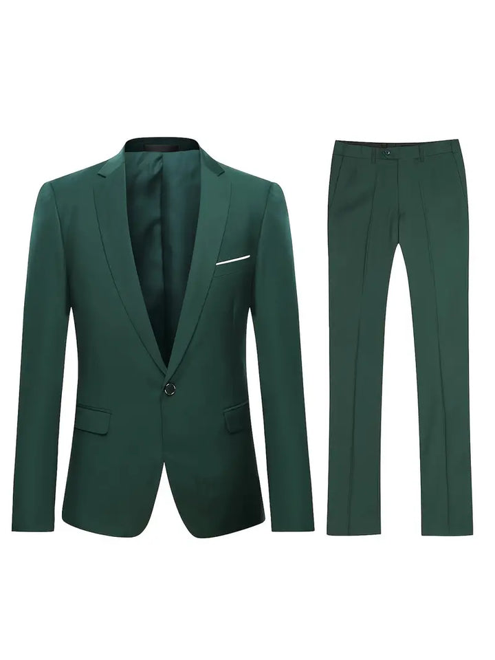 John | Men's Two-Piece Suit: Classic Blazer and Pants Set