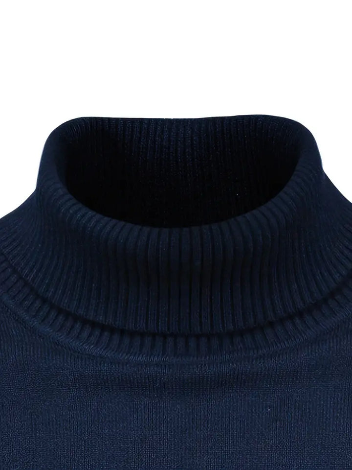 Men's Fitted Turtleneck | Smart Casual Long Sleeve Top