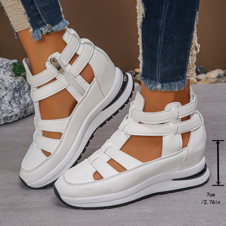 Light Wedge Sandals | Women's Comfortable Side Zipper Footwear