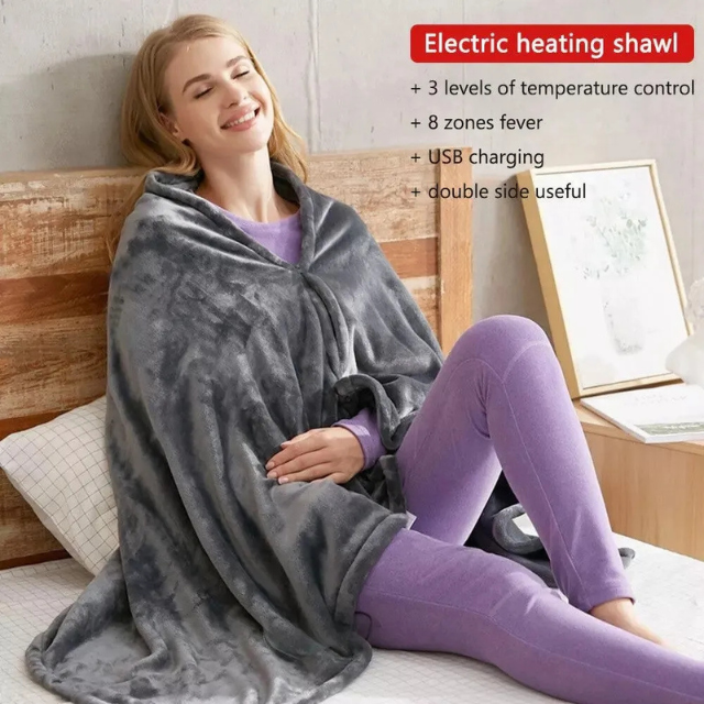 Women's USB Heated Blanket with Adjustable Temperature Control