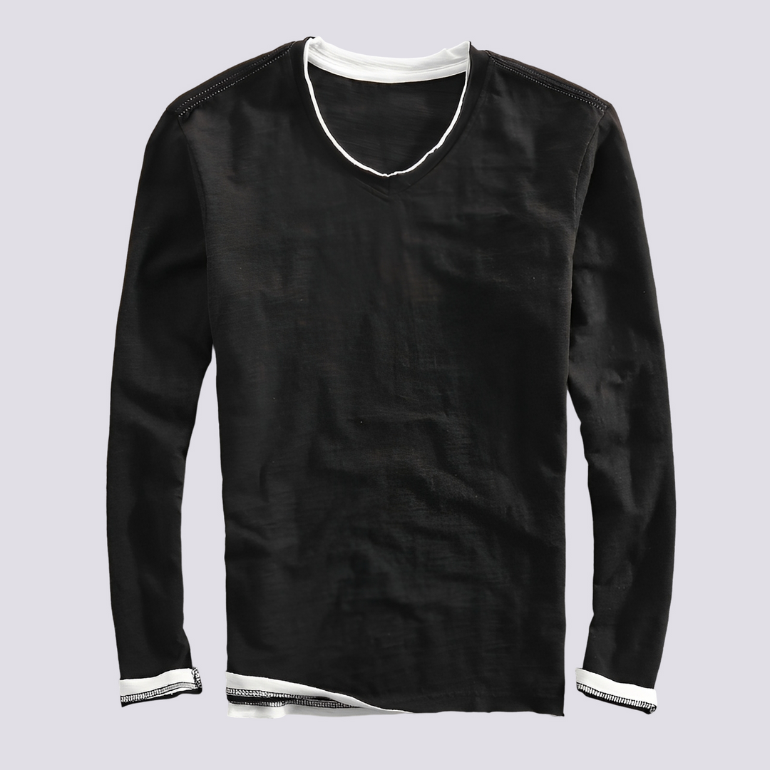 Jack | Men's Trendy Long-sleeved Distressed Shirt