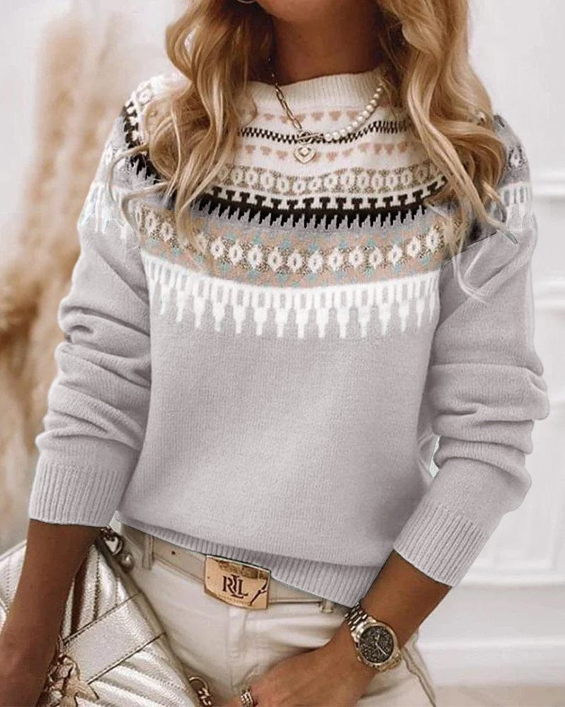 Women's Cozy Knitted Sweater | Fashionable Design