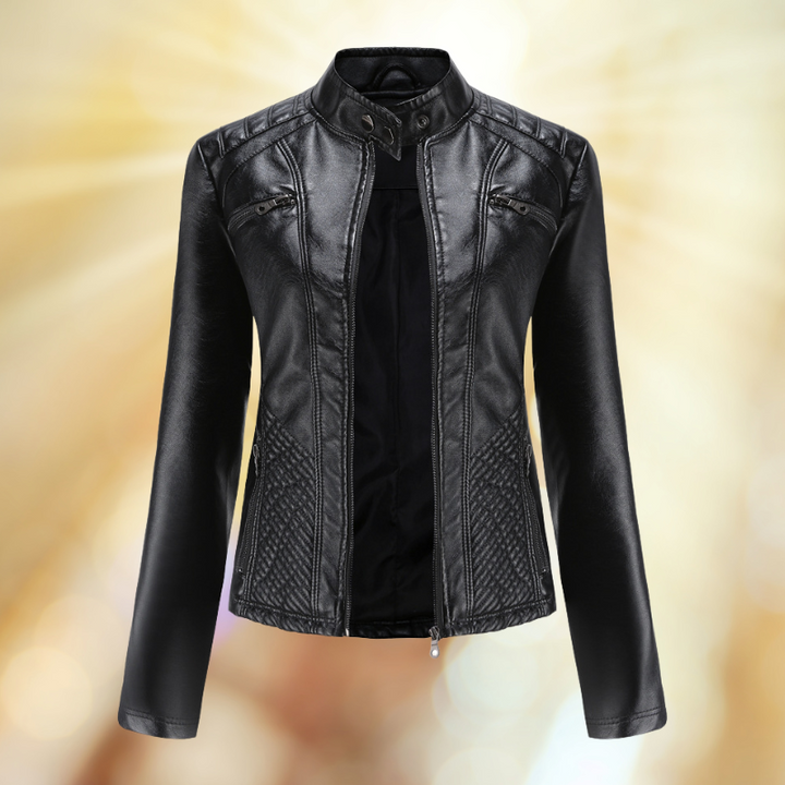 Women's Stylish Leather Transitional Jacket