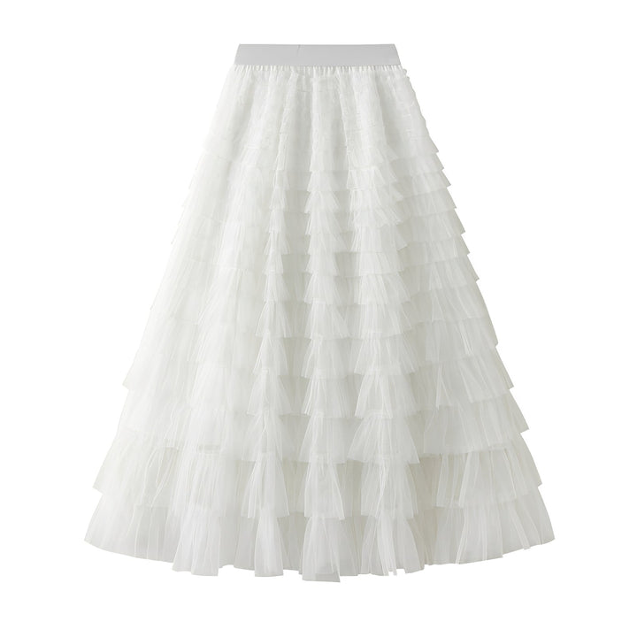 Women's Stylish A-line Ruffle Skirt