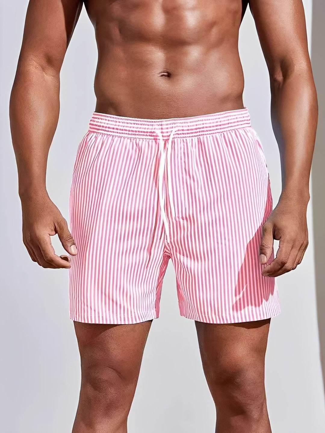 Reuben | Men's Striped Rapid-Dry Swim Trunks