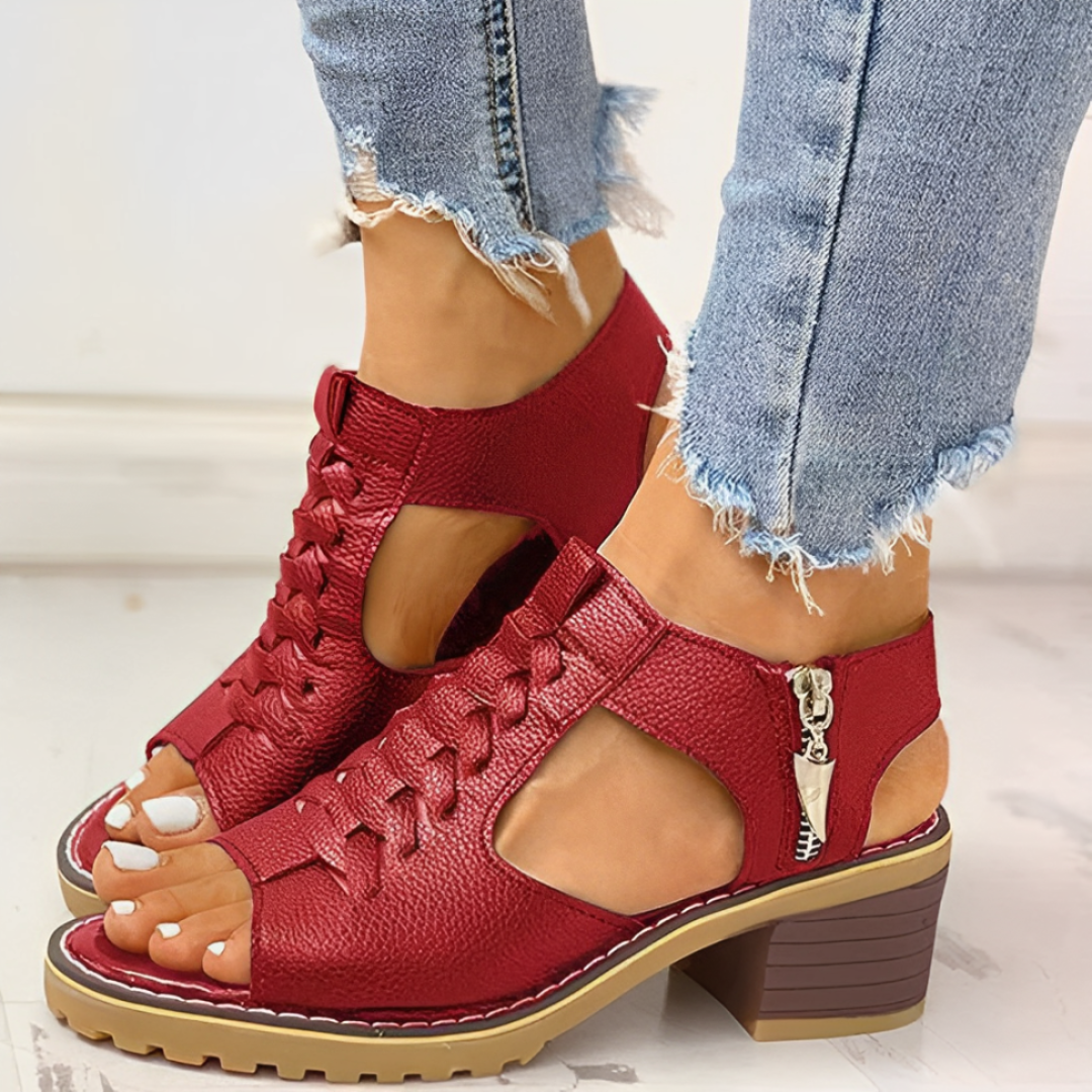 Sophia | Women's Elegant Peep-Toe Sandals