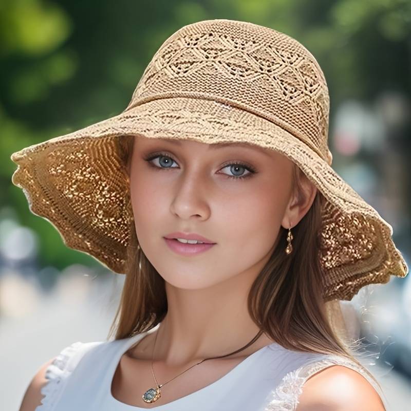 Women's Foldable Wide Brim Sun Hat