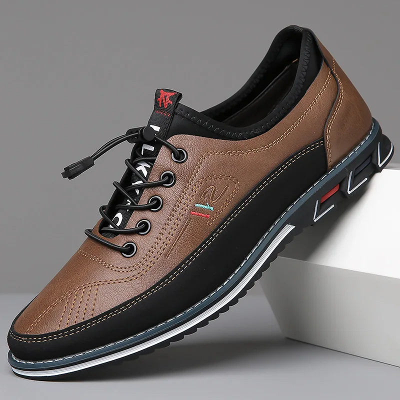 Ryan | Men's Slip-On Sneakers with Tassel and Laces | Round Toe Design