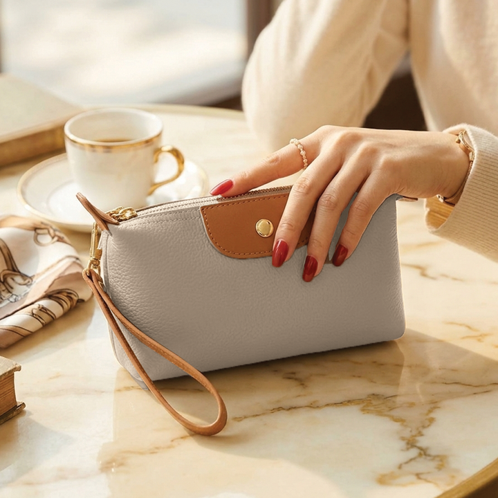 Anne | Women's Vegan Leather Clutch Wristlet Bag