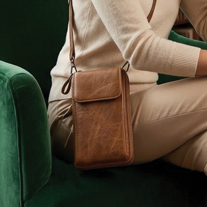 Ann | Women's Vegan Leather Crossbody Wallet