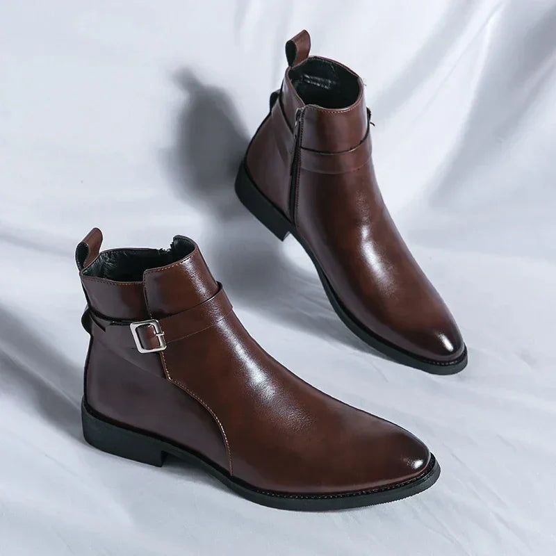 Men's Chelsea Boots | Sleek Classic Design with Side Zipper