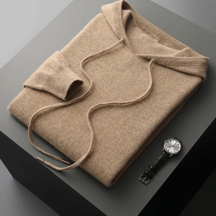 Men's Classic Fit Hoodie | Casual Wear with Ribbed Cuffs