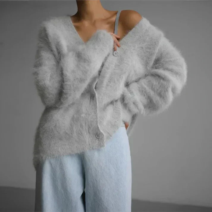 Women's Cozy Oversized Cardigan