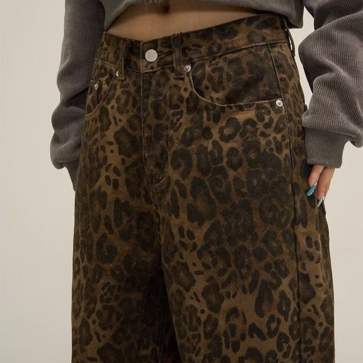 Women's Trendy Leopard Print Trousers