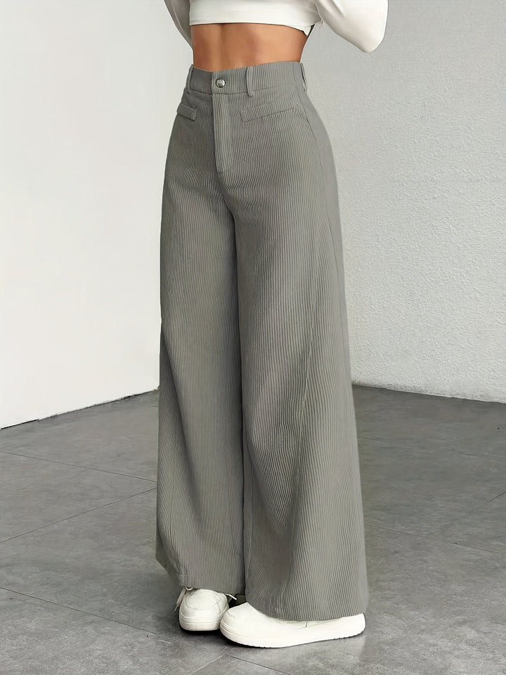 Women's High-Waisted Wide Leg Trousers