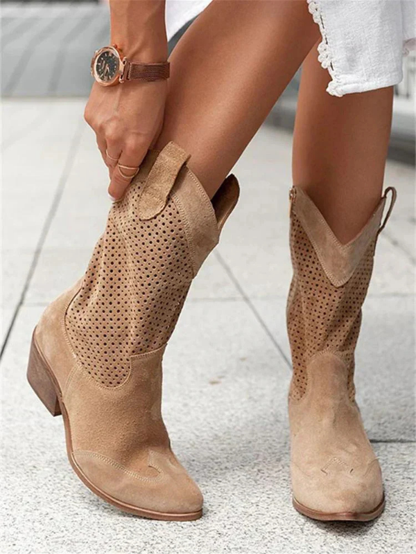 Women’s Modern Zipper Cowgirl Boots