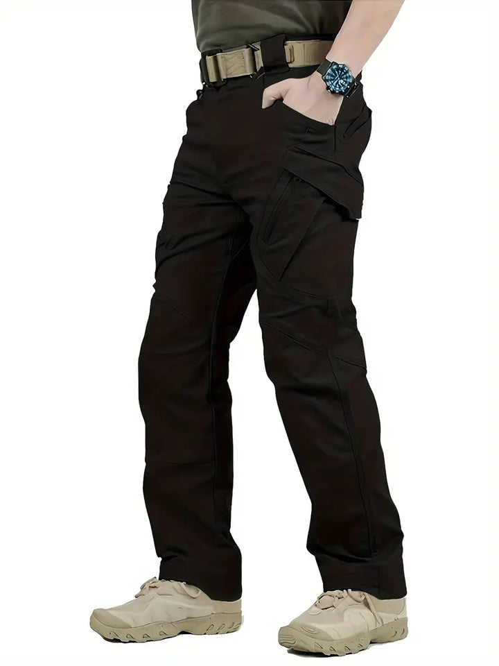 Men's Multi-Pocket Work Trousers for Outdoor Activities