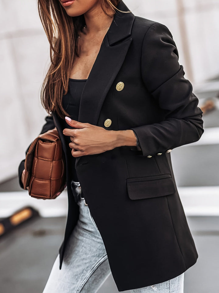 Women's Structured Blazer with Button Details