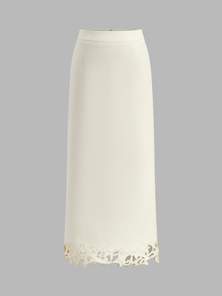Women's 3D Embroidered A-Line Skirt for Stylish Outfits