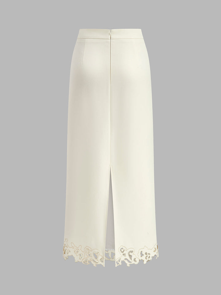 Women's 3D Embroidered A-Line Skirt for Stylish Outfits