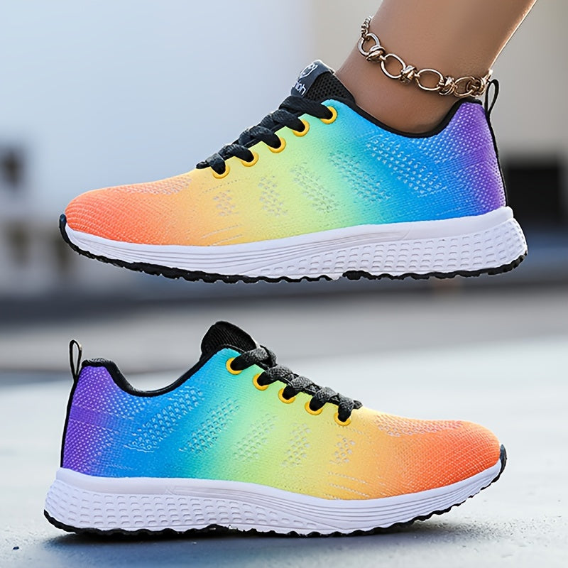 Megan | Women's Casual Knit Walking Sneakers with Laces