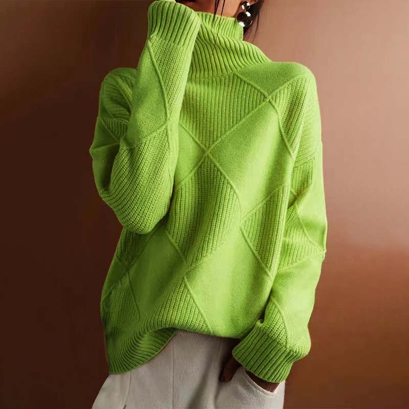 Women's Stylish High-Neck Sweater