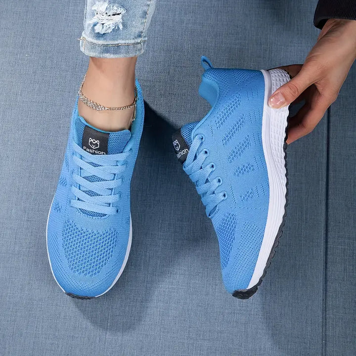 Megan | Women's Casual Knit Walking Sneakers with Laces
