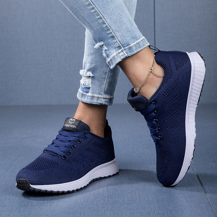 Megan | Women's Casual Knit Walking Sneakers with Laces