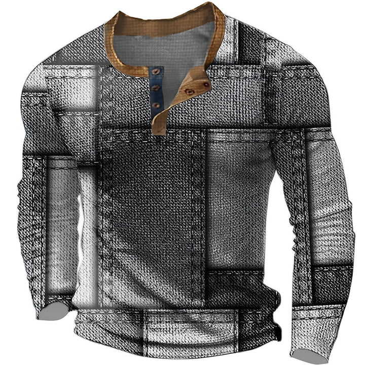 Sam | Men's Trendy Relaxed Long-Sleeve Shirt