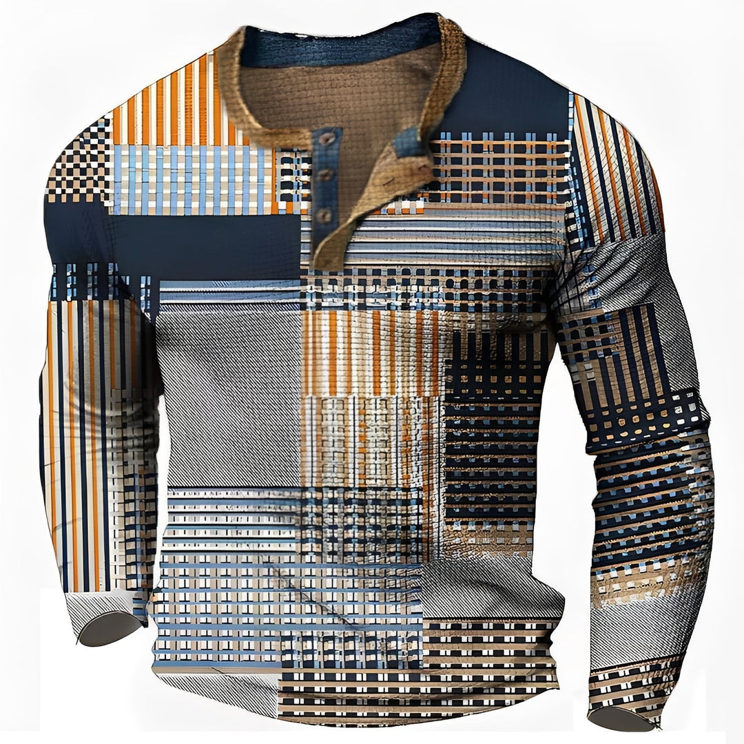 Sam | Men's Trendy Relaxed Long-Sleeve Shirt